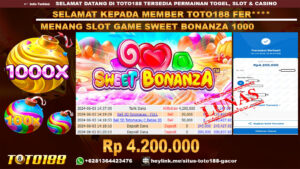 Bukti jp kemenangan slor game sweet bonanza 1000 03 juni 2024