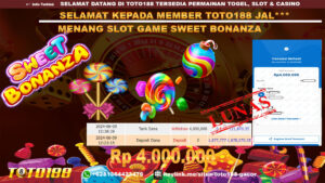 Bukti jp kemenangan slot sweet bonanza 9 juni 2024