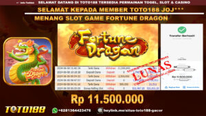 Bukti jp kemenangan slot game fortune dragon 8 juni 2024