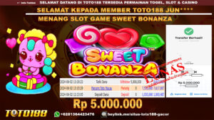 Bukti jp kemenangn slot game sweet bonanza 2 juni 2024