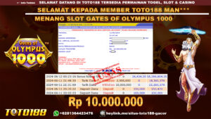Bukti jp kemenangan gates of olympus 1000 11 juni 2024