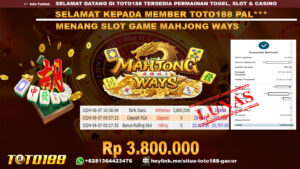 Bukti jp kemenangan slot game mahjong ways 7 juni 2024