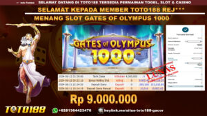 Bukti jp kemenangan slot game gates of olympus 1000 12 juni 2024