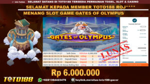Bukti jp kemenangan slot game gates of olympus 02 juni 2024