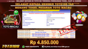 Bukti jp kemenangan togel pasaran toto macau 01 juni 2024
