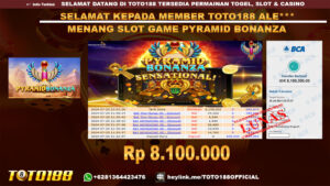 Bukti JP Kemenangan SLOT GAME PYRAMID BONANZA 25 jul 24