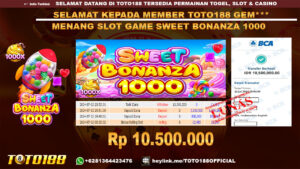 Bukti JP Kemenangan SLOT GAME SWEET BONANZA 22 jul 24