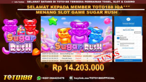 Bukti JP Kemenangan SLOT GAME SUGAR RUSH 21 jul 24