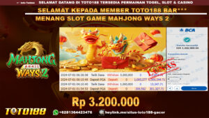 Bukti jp kemenangan slot game mahjong ways 2 1 july 2024