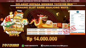 Bukti jp kemenangan slot game mahjong ways 10 july 2024