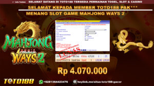 Bukti jp kemenangan slot game majhong ways2 14 july 2024