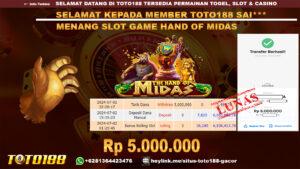 Bukti jp kemenangan slot game hand of midas 2 july 2024