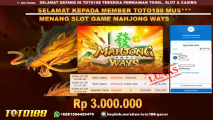 Bukti jp kemenangan slot game mahjong ways 05 july 2024