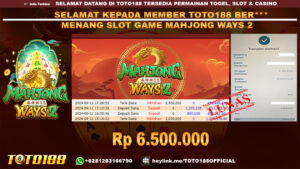 Bukti JP Kemenangan SLOT GAME MAHJONG WAYS 2 11 SEP 24
