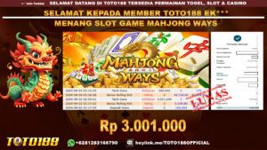 Bukti JP Kemenangan SLOT GAME MAHJONG WAYS 03 sept 24