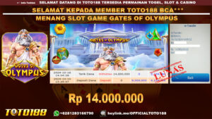 Bukti JP Kemenangan SLOT GAME GATES OF OLYMPUS 16 OKT 24