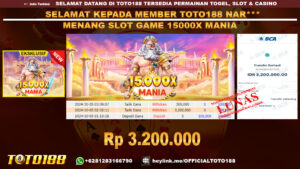 Bukti JP Kemenangan SLOT GAME 15000X MANIA 05 OKT 24