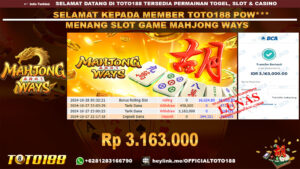 Bukti JP Kemenangan SLOT GAME MAHJONG WAYS 27 OKT 24