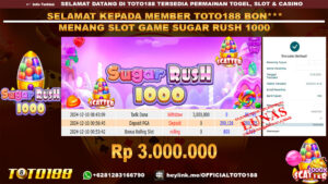 Bukti JP Kemenangan SLOT GAME SUGAR RUSH 1000 10 DES 24