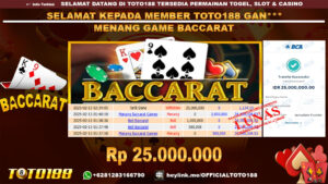 Bukti JP Kemenangan GAME BACCARAT 13 FEB 24