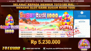 Bukti JP Kemenangan SLOT GAME SUGAR RUSH 1000 22 FEB 25