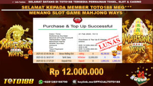 Bukti JP Kemenangan SLOT GAME MAHJONG WAYS 21 FEB 25