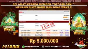 Bukti JP Kemenangan SLOT GAME MAHJONG WAYS2 08 FEB 25