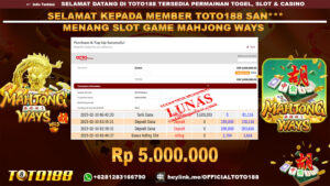 Bukti JP Kemenangan SLOT GAME MAHJONG WAYS 10 FEB 25
