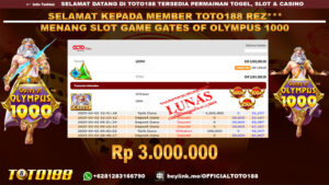 Bukti JP Kemenangan SLOT GAME GATES OF OLYMPUS 1000 02 MAR 25